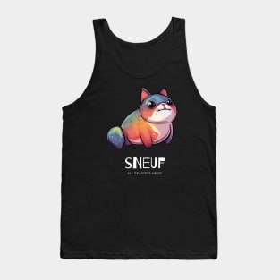 Funny outfit for lonely people, dog, cat, gift "SNEUF" Tank Top